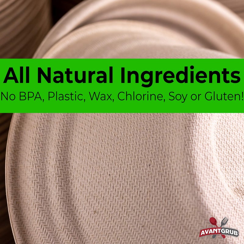 Avant Grub Mini Restaurant-Grade, Small 8 oz Bowls Bulk 100Pk. Great for Ice Cream, Chili or Soup. Disposable, Compostable Bowls are Allergen-Free, Leakproof and Microwave Safe for Hot or Cold Use - Image 2